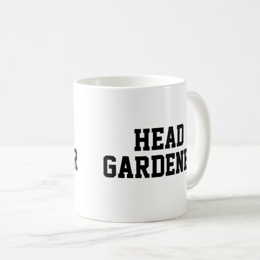 Head Gardener coffee Tasse (VorderseiteRechts)
