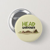 Head Gardener Illustration Button (Vorne & Hinten)