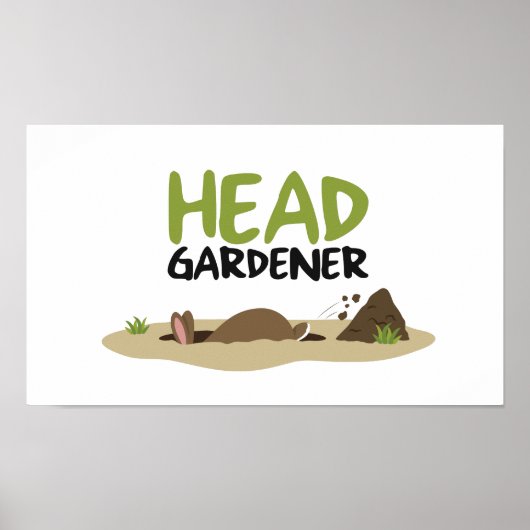 Head Gardener Illustration Poster (Vorne)