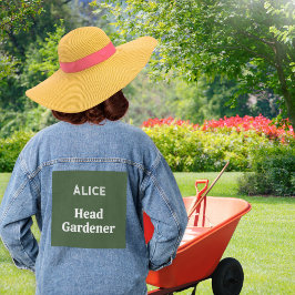 Head Gardener Individuelle Name Clothing Garening Jeansjacke