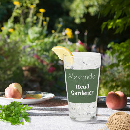 Head Gardenglas Personalisiert Custom Tumbler