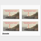 Head Harbour Lighthouse, NB Canada Stickers (Blatt)