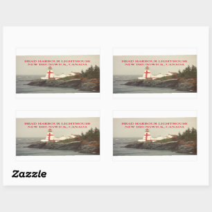 Head Harbour Lighthouse, NB Canada Stickers