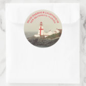 Head Harbour Lighthouse, NB Round Stickers (Tasche)