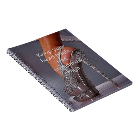 Head Heelse und Standard HIGH Spiral Foto Notebook Notizblock (Rechte Seite)
