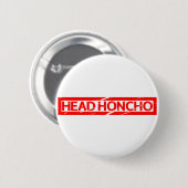Head Honcho Briefmarke Button (Vorne & Hinten)