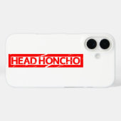 Head Honcho Briefmarke Case-Mate iPhone Hülle (Rückseite (Horizontal))