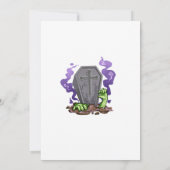 Head Horror Halloween Party  Einladung (Rückseite)