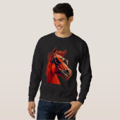 Head Horses Humorous Sunglasses 2 Sweatshirt (Vorne ganz)