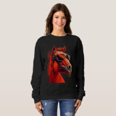 Head Horses Humorous Sunglasses 2 Sweatshirt (Vorne ganz)
