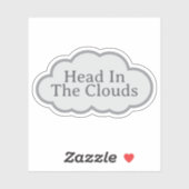 Head In The Clouds - Relatable Cloud Sticker (Blatt)