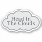 Head In The Clouds - Relatable Cloud Sticker (Vorderseite)