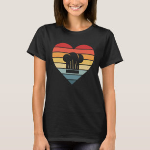 Head Koch Retro Sunset Kochmütze Koch kulinarisch T-Shirt