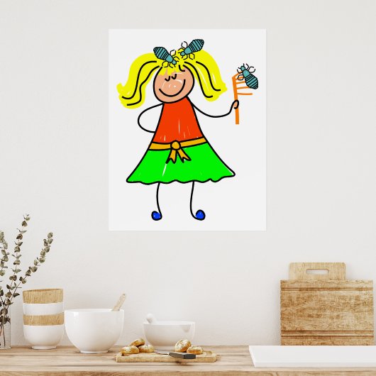Head Lice Kid Poster (Küche)