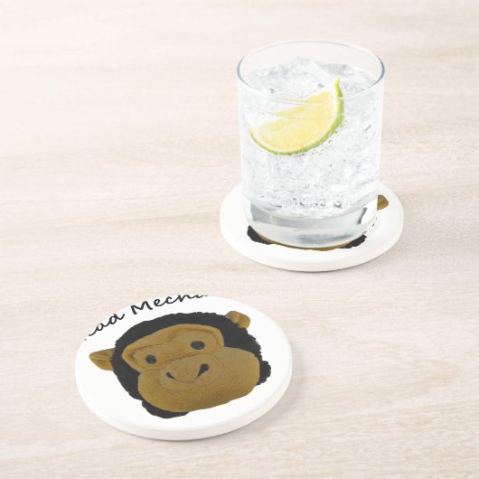 Head Mehanic Sandstein Untersetzer (Seite)