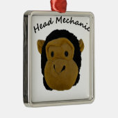 Head Mehanic Silbernes Ornament (Rechts)
