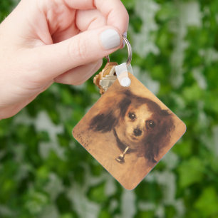 Head of a Dog by Pierre Renoir, Vintage Fine Art Schlüsselanhänger