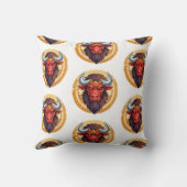 Head of a minotaur from greek mythology kissen (Rückseite)