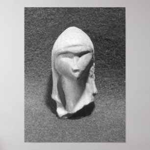 Head of a Woman known as Venus of Brassempouy Poster