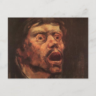 Head of an Angry Man (Sadness and Suffering) Postkarte