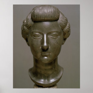 Head of Livia Drusilla (56 BC-29 AD) Roman, c.30 B Poster