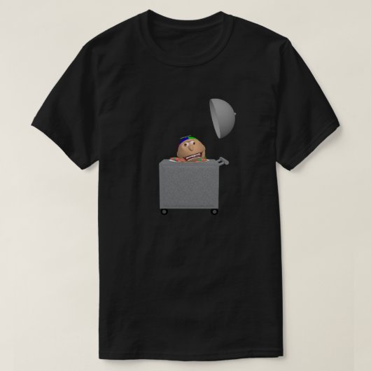 Head on a Plate on Cart T-shirt (Design vorne)