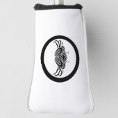 Head-on sea crab in circle golf headcover (Rotieren 90)