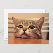 Head on table postkarte (Vorne/Hinten)