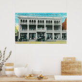 Head-On View des Tremont Hotel Red Bluff, CA Poster (Küche)