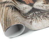 Head Shot of Sibirien Tiger Geschenkpapier (Rolleneckpunkt)