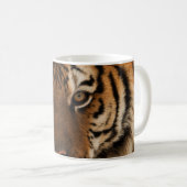 Head Shot of Sibirien Tiger Kaffeetasse (VorderseiteRechts)