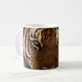 Head Shot of Sibirien Tiger Kaffeetasse (Vorderseite Links)