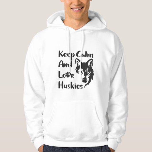Head Siberian Husky Vintag Hoodie (Vorderseite)
