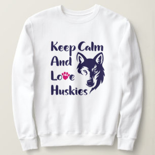 Head Siberian Husky Vintag Sweatshirt