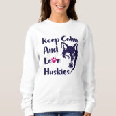 Head Siberian Husky Vintag Sweatshirt (Vorderseite)