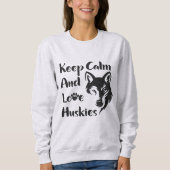 Head Siberian Husky Vintag Sweatshirt (Vorderseite)