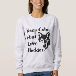 Head Siberian Husky Vintag Sweatshirt