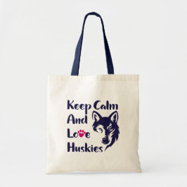 Head Siberian Husky Vintag Tote Bag Tragetasche