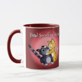 HEAD SMOOCHES VALENTINE CATS by Jeff Willis Art Tasse (Links)