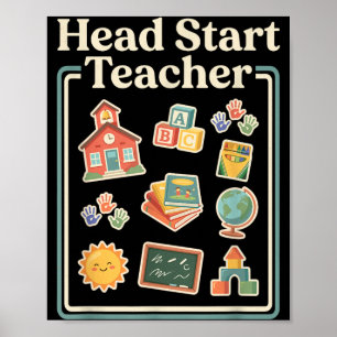 Head-Start-Lehrer Kindererziehung Lehrer Poster