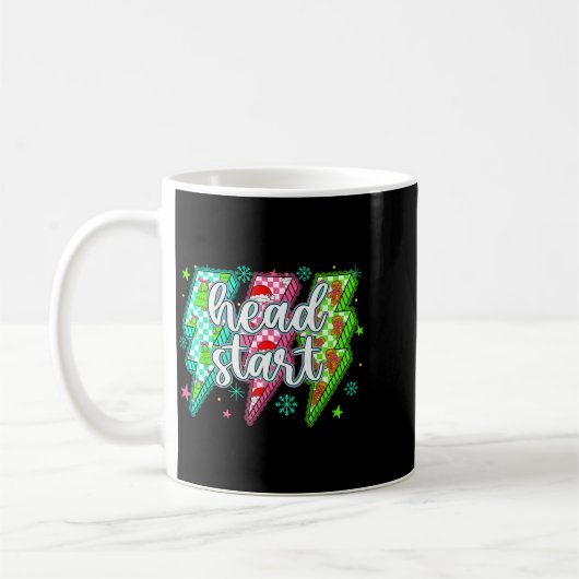 Head Start Lightning Christmas Checkered Graphic  Kaffeetasse (Links)