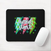 Head Start Lightning Christmas Checkered Graphic Mousepad (Mit Mouse)