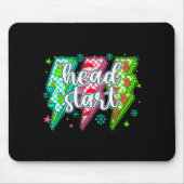 Head Start Lightning Christmas Checkered Graphic  Mousepad (Vorne)