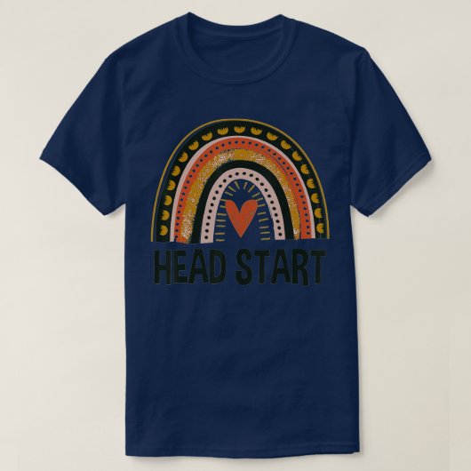 Head Start Rainbow Squad Girls Boys Teacher Back T T-Shirt (Design vorne)