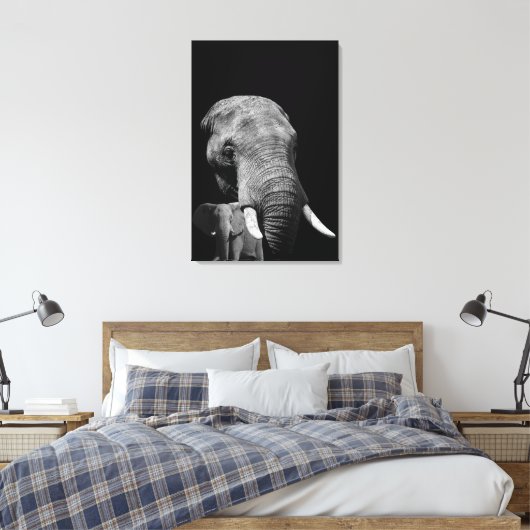 Head strong Elephant Leinwanddruck (Insitu (Schlafzimmer))