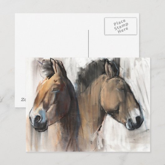 Head Study Postkarte (Vorne/Hinten)