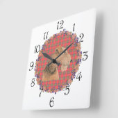 Head Study Quadratische Wanduhr (Winkel)