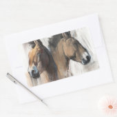 Head Study Rechteckiger Aufkleber (Umschlag)