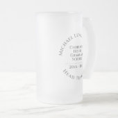 Head Teacher Award Mattglas Bierglas (VorderseiteRechts)