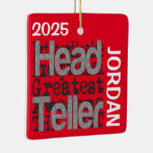 Head Teller Extraordinaire CUSTOM Keramikornament (Rechts)